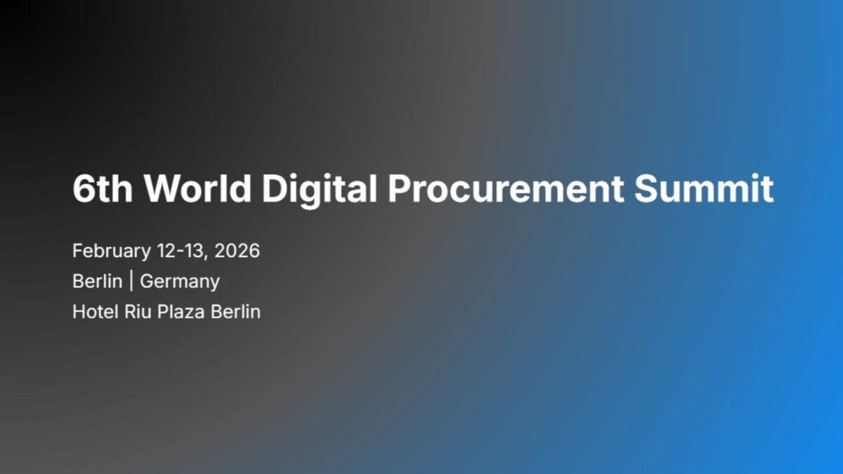 6th World Digital Procurement Summit