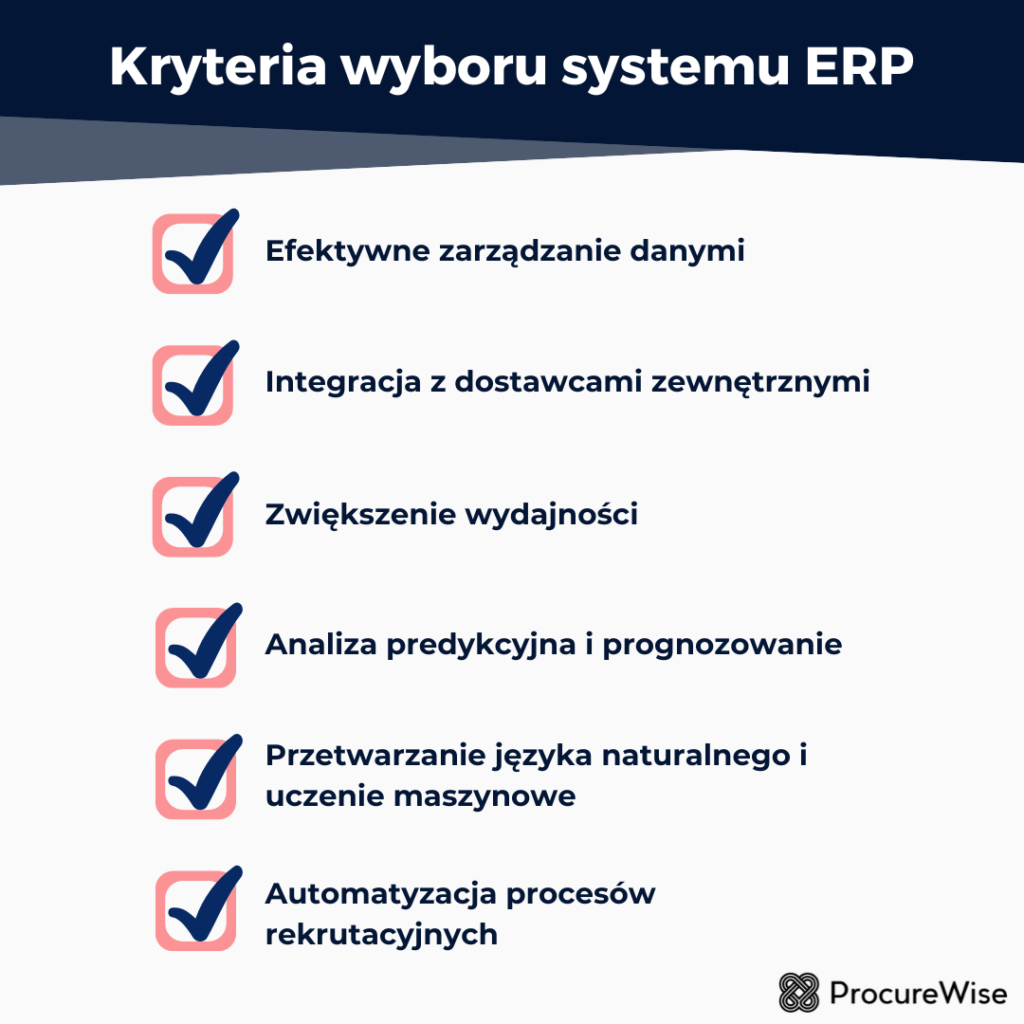 Kryteria wyboru systemu ERP